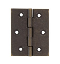 CERNIERA FRESATA PIANA OTTONE BRONZ 50X40 MM**