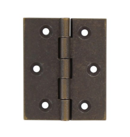 CERNIERA FRESATA PIANA OTTONE BRONZ 50X40 MM**