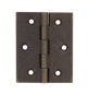 CERNIERA FRESATA PIANA OTTONE BRONZ 50X40 MM**