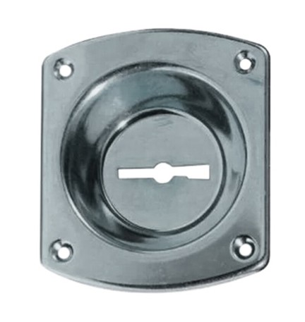 CR 32 MOSTRINA P/SERRATURA DM CROMATA C/INCAVO 12MM