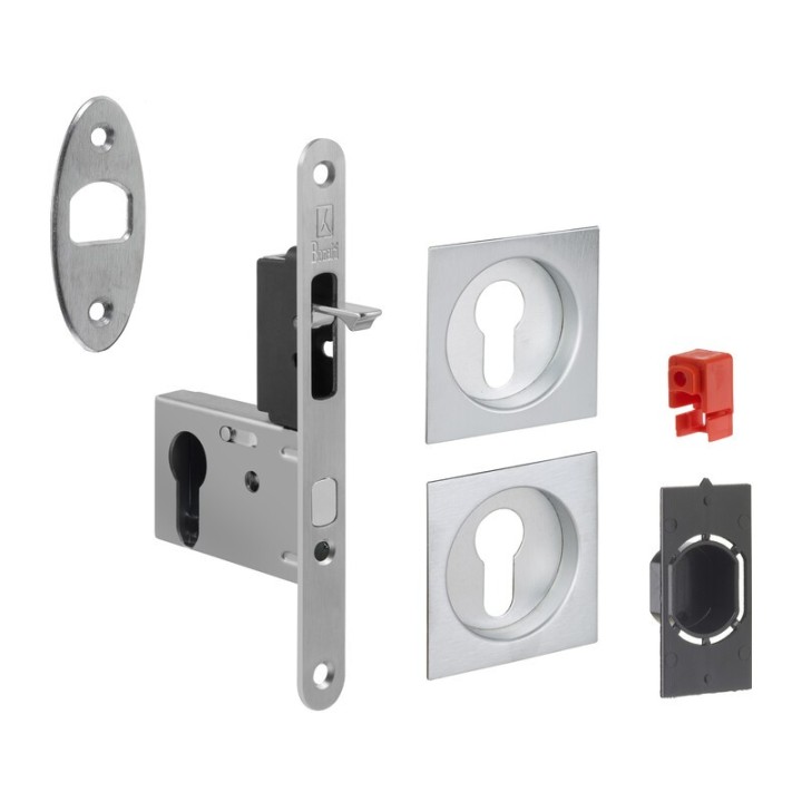 KIT MANIGLIE QUADRO PORTA SCORR C/CHIAVE EASY G500T CR SAT