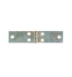 CERNIERA PERNO FISSO LUNGA ACC ZINC 80 X 25 MM