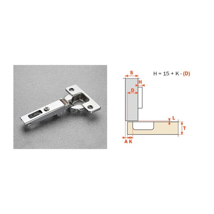 SALICE CERNIERA C2A6A99 F35 COLLO BASSO 0 110 GRADI