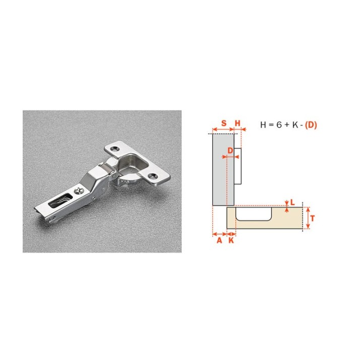 SALICE CERNIERA C2A6G99 F35 COLLO MEDIO 9 110 GRADI