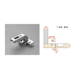 SALICE CERNIERA CONTROCOL C2ABN99 CORTA 94 GRADI