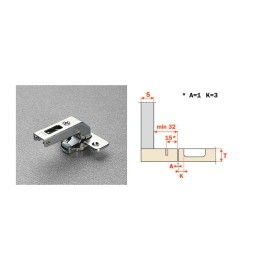 SALICE CERNIERA CONTROCOL C2ABN99 CORTA 94 GRADI