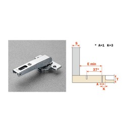 SALICE CERNIERA CONTROCOL C2ABN99AC LUNGA 94 GRADI