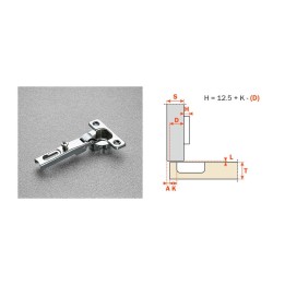 SALICE CERNIERA MINI C6A7C99 COLLO BASSO 0 94 GRADI