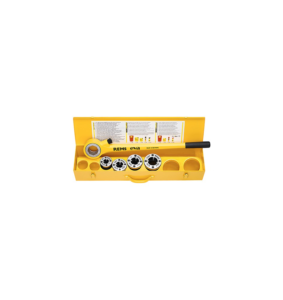 FILIERA A CRICCO REMS EVA SET R 1/2-1"1/4 Set R 1/2-3/4-1-1"1/4