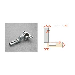 SALICE CERNIERA MINI C6A7L99 COLLO ALTO 18 94 GRADI