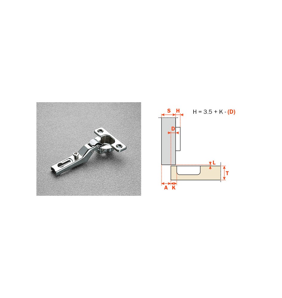 SALICE CERNIERA MINI C6A7L99 COLLO ALTO 18 94 GRADI