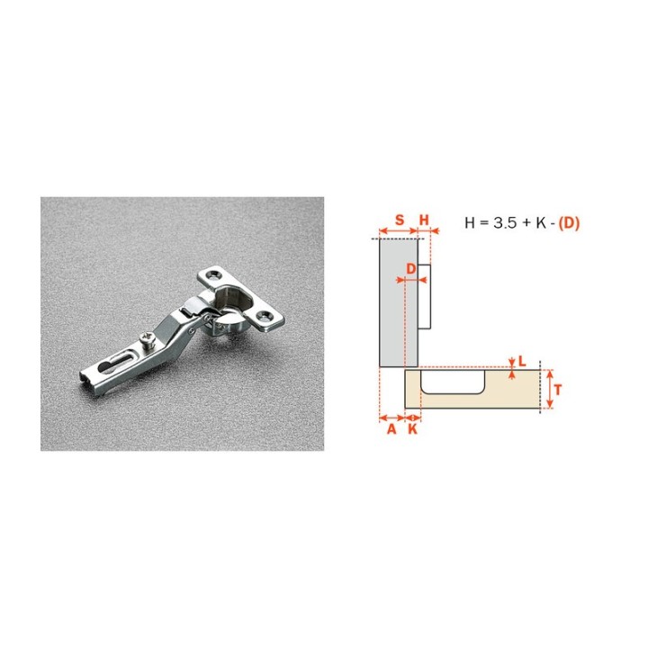 SALICE CERNIERA MINI C6A7L99 COLLO ALTO 18 94 GRADI