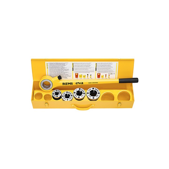 FILIERA A CRICCO REMS EVA SET R 1/2-1"1/4 Set R 1/2-3/4-1-1"1/4-1"1/2-2"