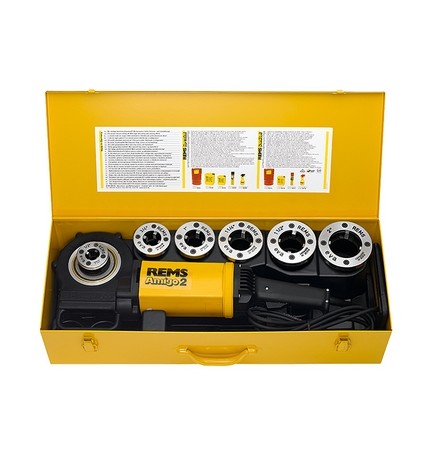 FILIERA ELETTRICA PORTATILE REMS AMIGO 2 SET R FINO A 2" 1/2 -2"