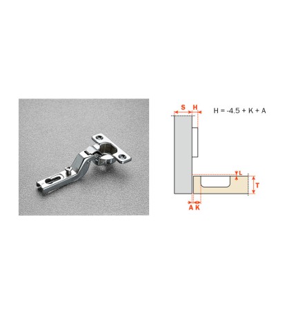 SALICE CERNIERA MINI C6A7S99 COLLO MEDIO 9 94 GRADI