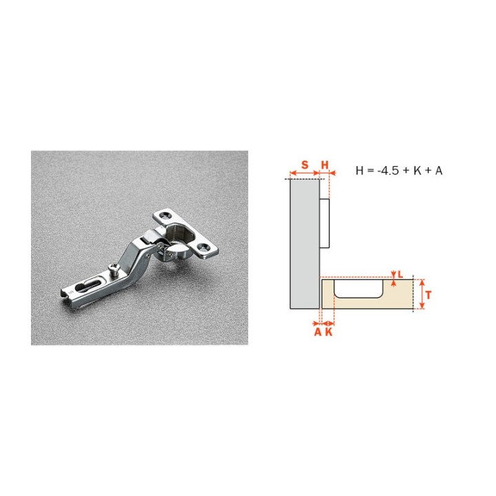 SALICE CERNIERA MINI C6A7S99 COLLO MEDIO 9 94 GRADI