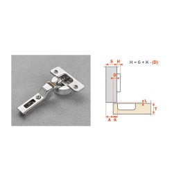 SALICE CERNIERA AMMORTIZ C7A6GE9 COLLO 9 110 GRADI