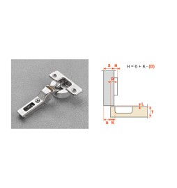 SALICE CERNIERA AMMORTIZ C7A6GE9 COLLO 9 110 GRADI