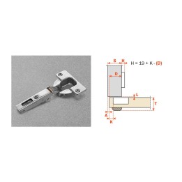 SALICE CERNIERA AUTOMATICA CNA7A99 COLLO 0 94 GRADI