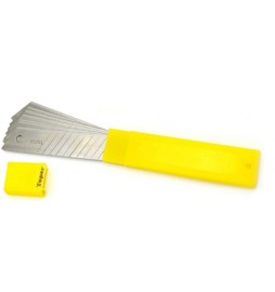 10 PZ LAME A SPEZZARE PER TAGLIERINO CUTTER L.18 mm x 0.55 spess.