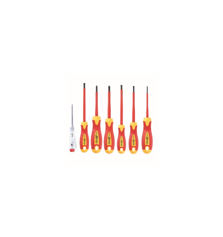 SET DI 7 CACCIAVITI DA ELETTRICISTA 2,5 - 4 - 5,5 - 6,5 - PH1 PH2