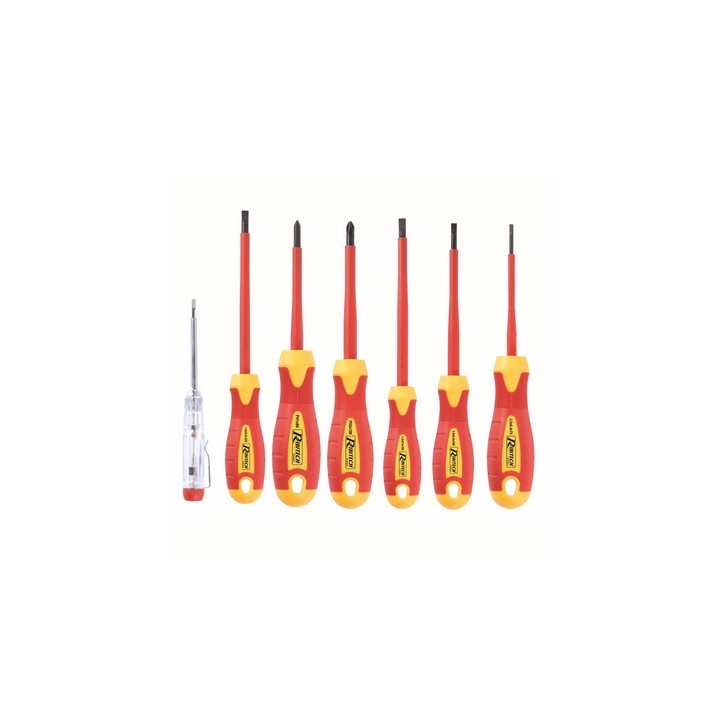 SET DI 7 CACCIAVITI DA ELETTRICISTA 2,5 - 4 - 5,5 - 6,5 - PH1 PH2