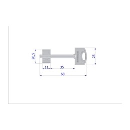 CHIAVE GREZZA GAMBO 68 MM SECUREMME
