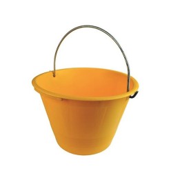 CALDARELLA SECCHIO IN PLASTICA PESANTE GIALLA Diam. 36