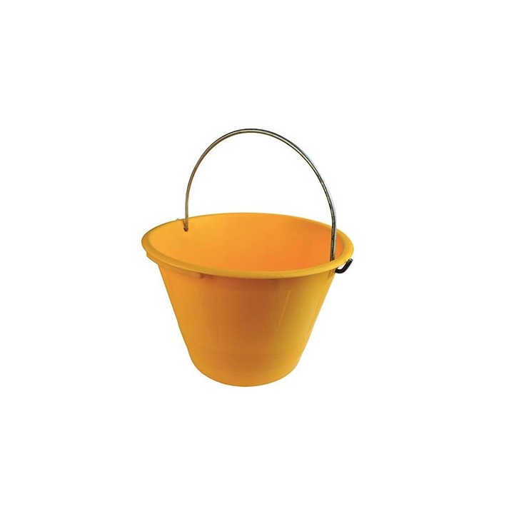 CALDARELLA SECCHIO IN PLASTICA PESANTE GIALLA Diam. 36