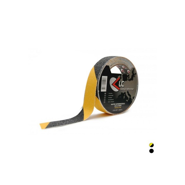 NASTRO ADESIVO ANTISDRUCCIOLO mm 25 x mt 5 Giallo/Nero