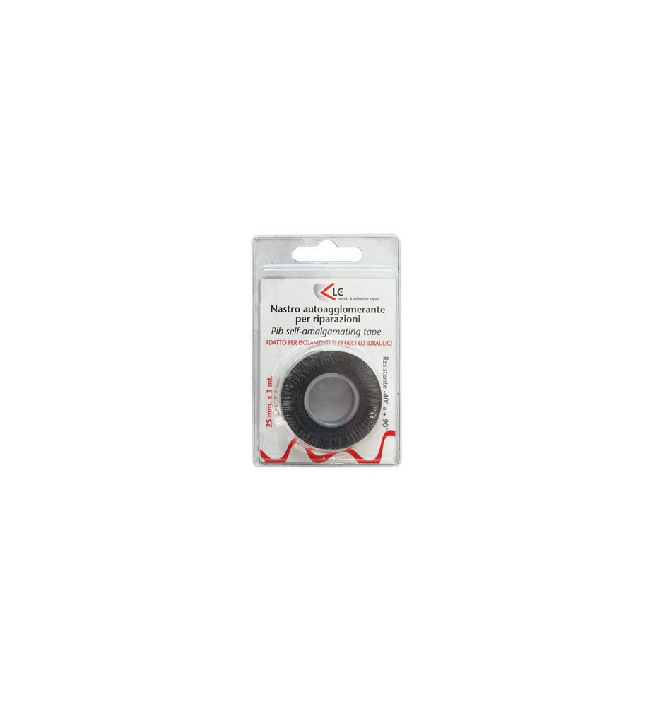 NASTRO AUTOAGGLOMERANTE mm 25 x mt 3 Nero
