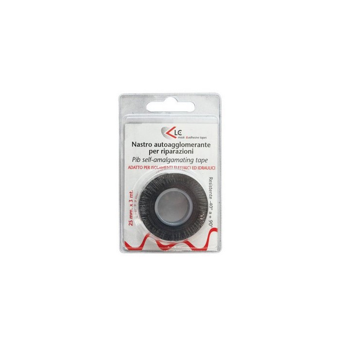 NASTRO AUTOAGGLOMERANTE mm 25 x mt 3 Nero