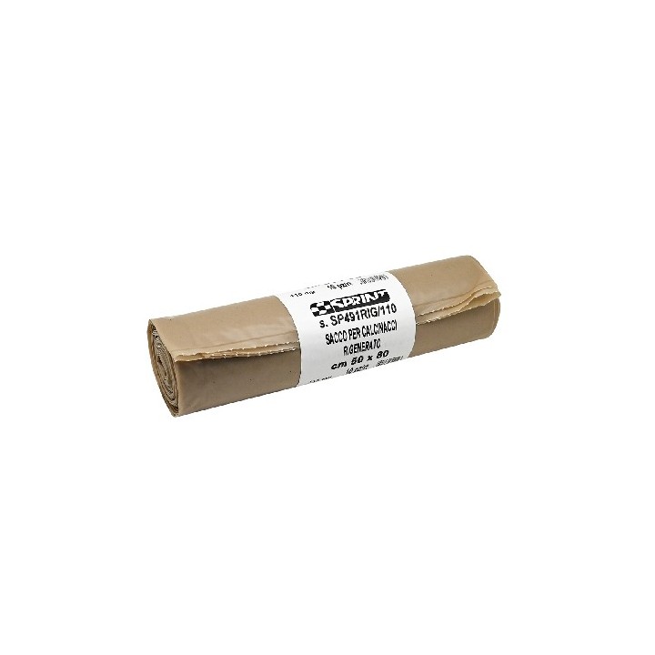 10 PZ SACCHI SPAZZATURA CALCINACCI EXTRA FORTE cm 50 x 80