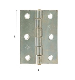 CERNIERA PERNO FISSO 838 ACC ZIN PES 28,5X1,4X30MM