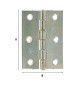 CERNIERA PERNO FISSO 838 ACC ZIN PES 50X1,5X70MM