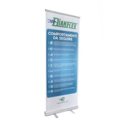 ROLL-UP INFO COVID-19 cm 90x180