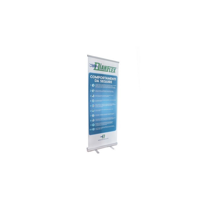 ROLL-UP INFO COVID-19 cm 90x180