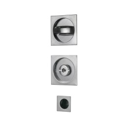 KIT MANIGLIE QUADRO PORTE SCORREVOLI CROMO