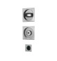 KIT MANIGLIE QUADRO PORTE SCORREVOLI CROMO