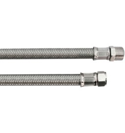 FLESSIBILE INOX MODELLO GIGANTE CM. 40 MF 1/2 X 1/2
