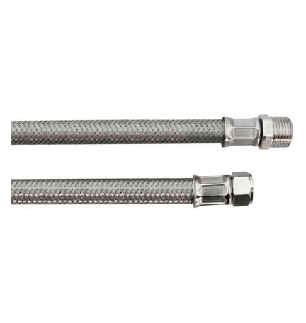 FLESSIBILE INOX MODELLO GIGANTE CM. 40 MF 1/2 X 1/2