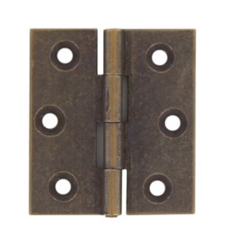 CERNIERA FRESATA PIANA OTTONE BRONZ 40X35 MM**