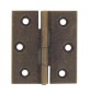 CERNIERA FRESATA PIANA OTTONE BRONZ 40X35 MM**