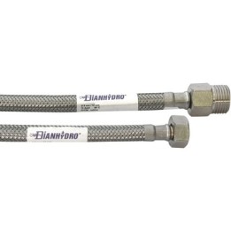 FLESSIBILE INOX MODELLO PROLUNGATO CM. 25 MF 1/2 x 3/8