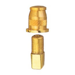 PILETTA A SFERA P/PORTA A VENTO OTTONE LUCIDO