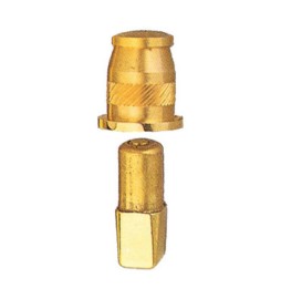 PILETTA A SFERA P/PORTA A VENTO OTTONE LUCIDO