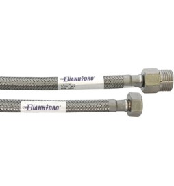 FLESSIBILE INOX MODELLO PROLUNGATO CM. 50 MF 1/2 x 1/2