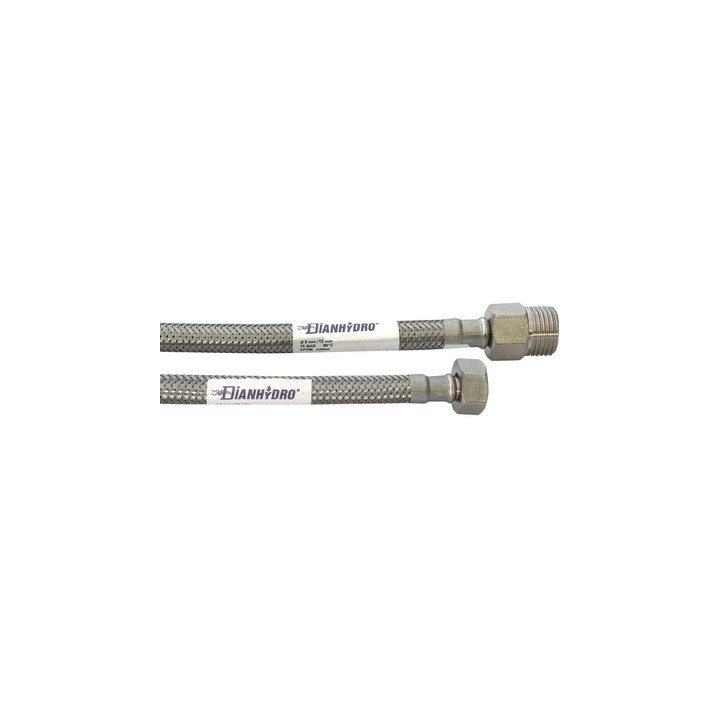 FLESSIBILE INOX MODELLO PROLUNGATO CM. 50 MF 1/2 x 1/2