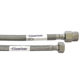 FLESSIBILE INOX MODELLO PROLUNGATO CM. 60 MF 3/8 x 1/2