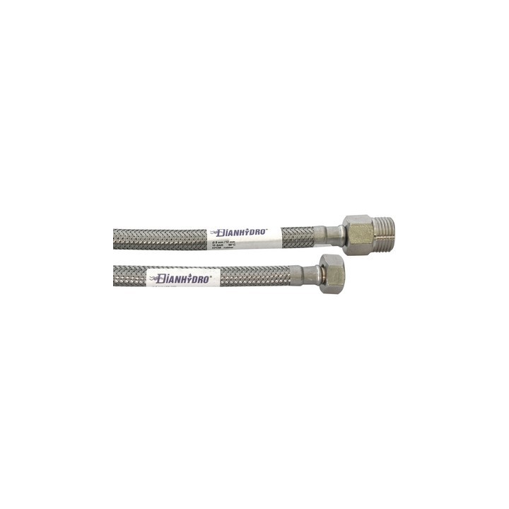 FLESSIBILE INOX MODELLO PROLUNGATO CM. 60 MF 1/2 x 1/2